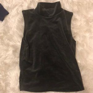 LF carmar denim velvet turtleneck tank never worn
